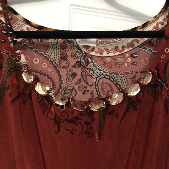 Silk Blend Animal Print Maxi Dress Size Medium - Picture 4 of 6